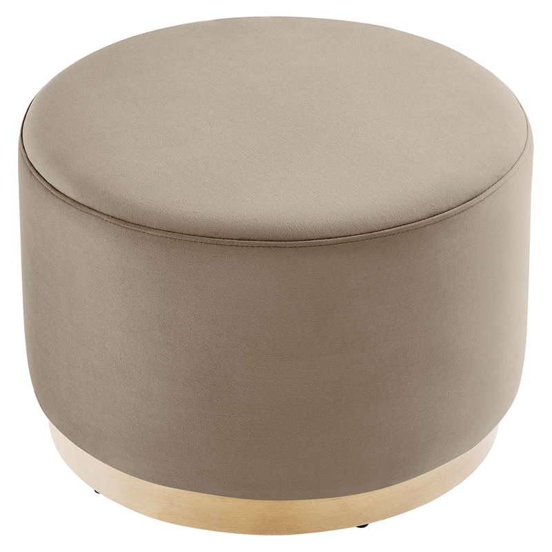 Tilden Ottoman in Taupe Natural