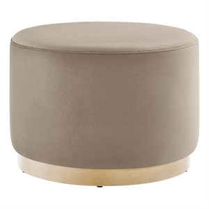 Tilden Ottoman in Taupe Natural