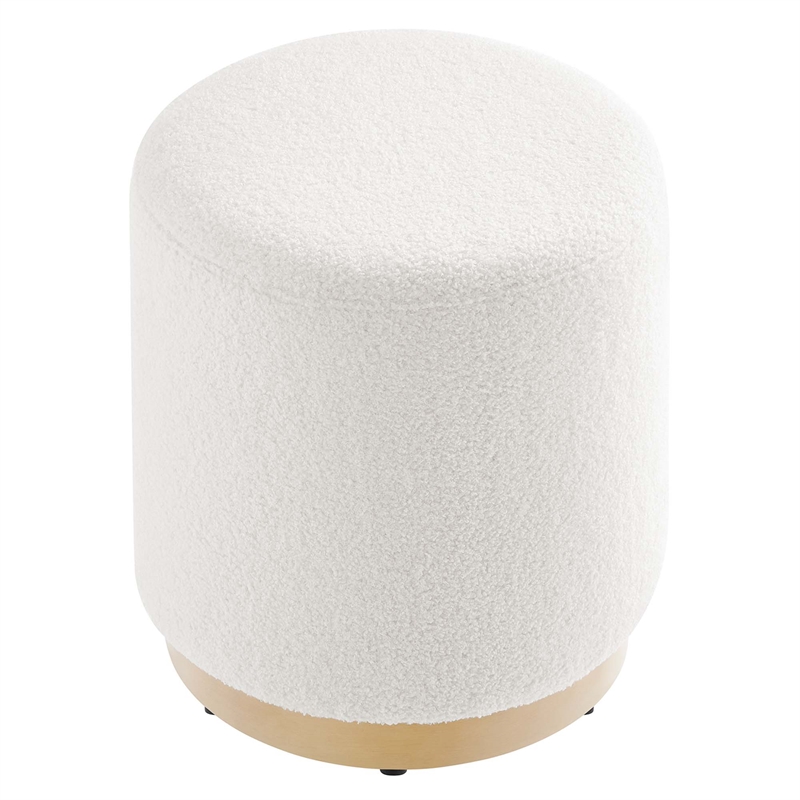 Tilden Ottoman in Ivory Natural