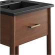 Zaire Bathroom Vanity in Walnut Black