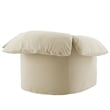 Modway Lark Oversized Armchair in Linen White