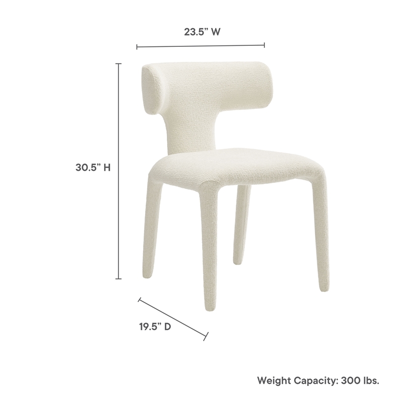 Modway Stellan Dining Chair in Cream