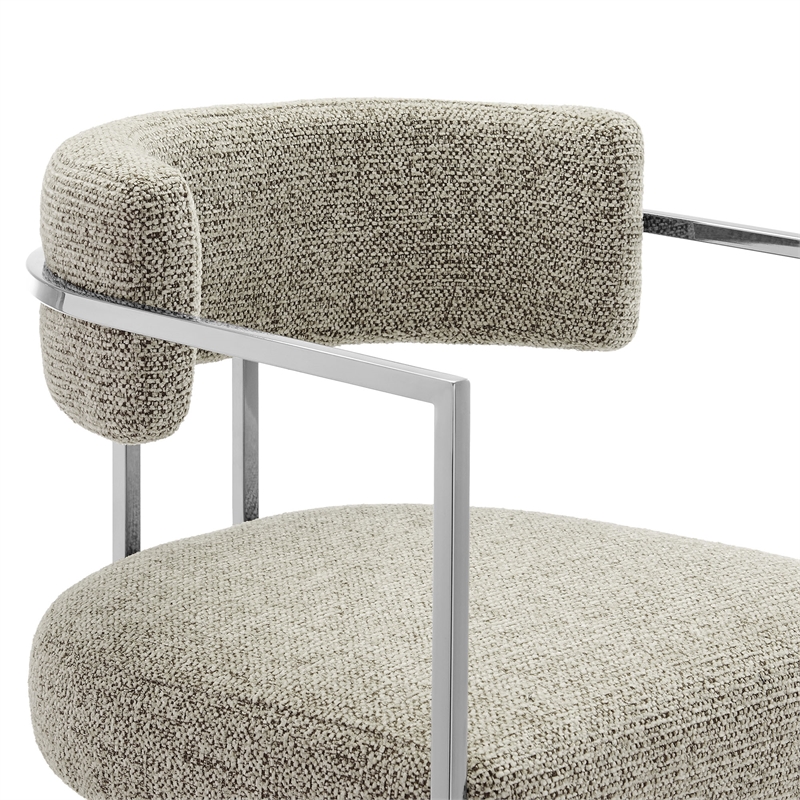 Modway Huron Counter Stool in Silver Wheat
