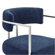 Modway Huron Counter Stool in Silver Navy