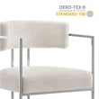 Modway Huron Counter Stool in Silver Cream