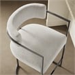 Modway Huron Counter Stool in Silver Cream