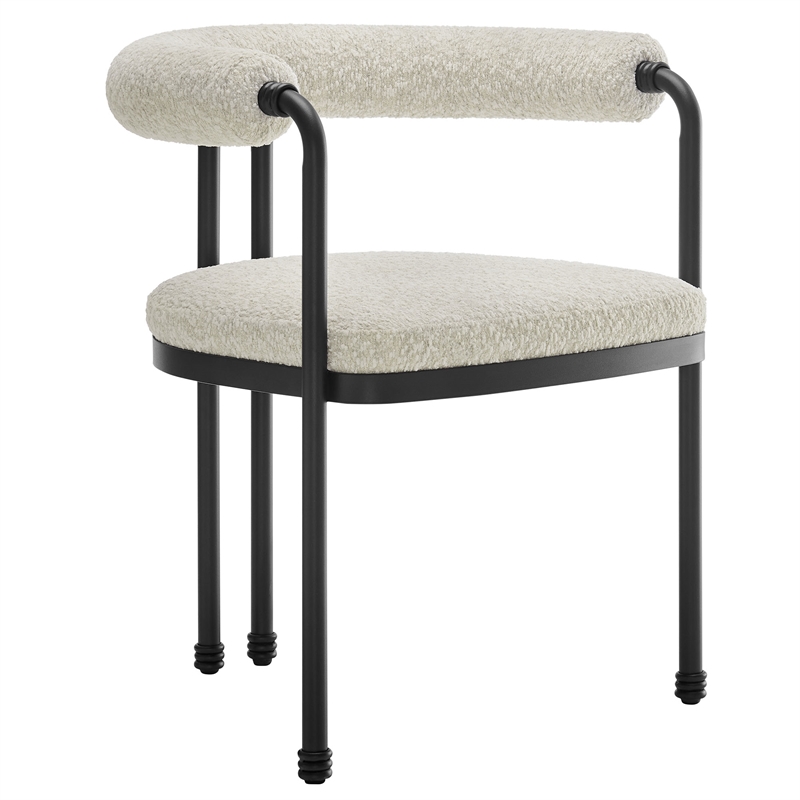 Modway Turin Dining Accent Chair in Black Pearl