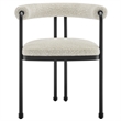 Modway Turin Dining Accent Chair in Black Pearl