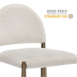 Modway Hayley Dining Side Chair in Brass Cream