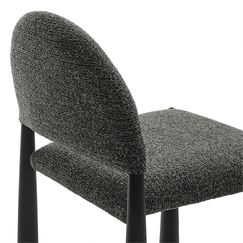 Modway Hayley Dining Side Chair in Black Anthracite