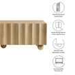 Modway Sorren TV Stand in Natural