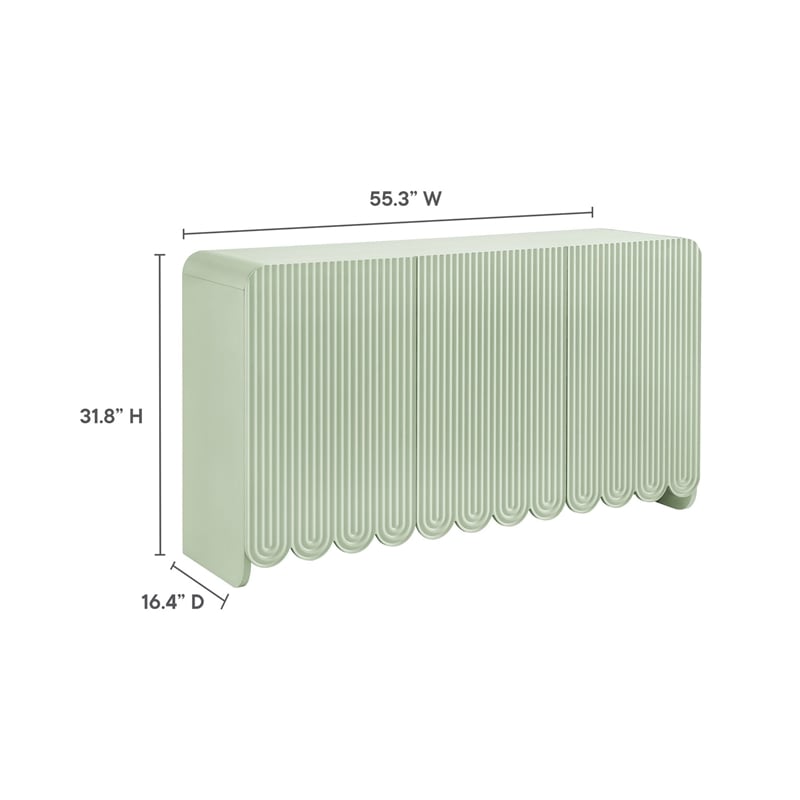 Modway Dahlia Sideboard Storage Cabinet in Sage