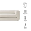 Modway Leif Sofa in Alabaster White