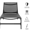 Tahoe Chaise Lounge in Gray