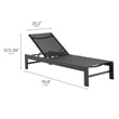 Tahoe Chaise Lounge in Gray