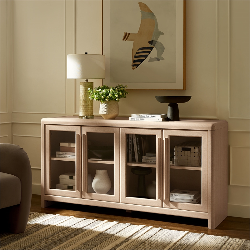 evren sideboard storage display cabinet in ash