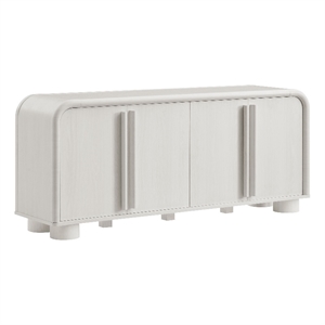Bellamy Curved 4-Door Sideboard Cabinet in Ash