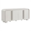 Bellamy Curved 4-Door Sideboard Cabinet in Ash