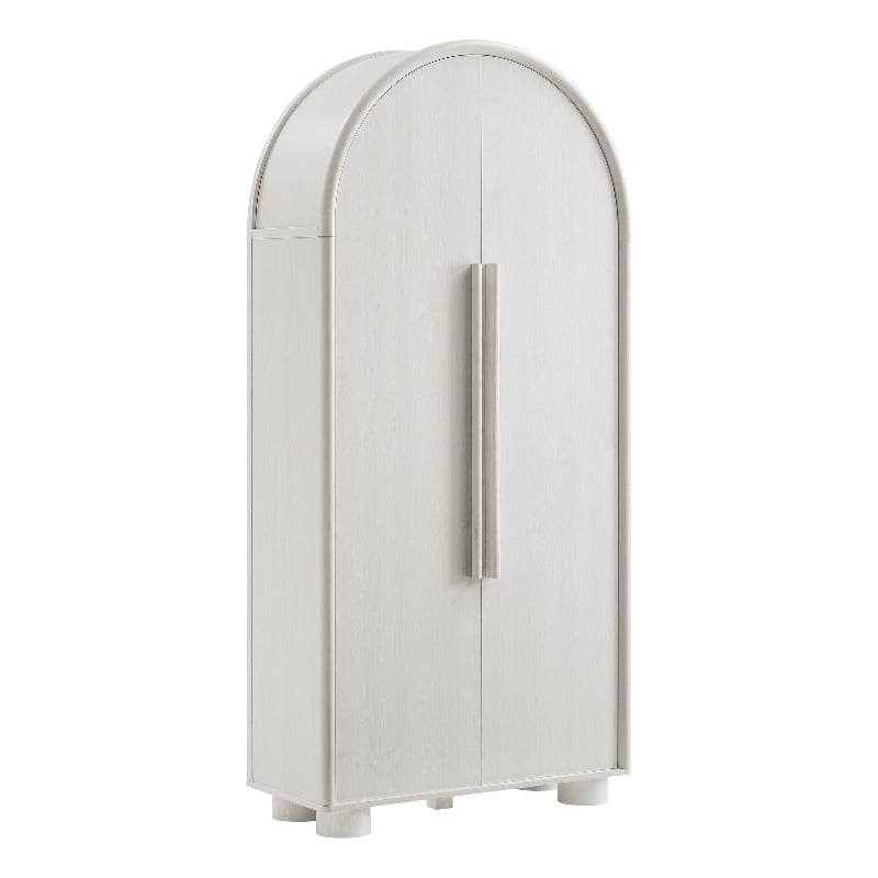 Bellamy Tall Arched Storage Cabinet in Ash