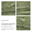 Jordana Square Plinth Indoor - Outdoor Patio Concrete Side Table in Green Marble