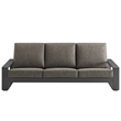 Lirienne Outdoor Patio Aluminum Sofa in Smoke Gray