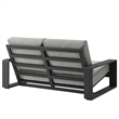 Modway Lirienne 4-Piece Outdoor Patio Aluminum Furniture Set in Light Gray