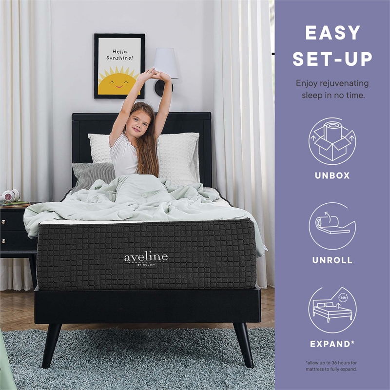 Modway 8 Inch Cooling Gel-Infused Ventilated Memory Foam Twin XL Mattress