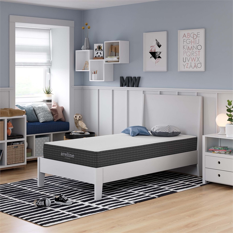 Modway 8 Inch Cooling Gel-Infused Ventilated Memory Foam Twin XL Mattress