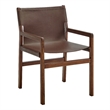 Sonora   Leather Dining Chair in Nutmeg Brown