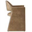 Talia   Vegan Leather Dining Armchair in Toast
