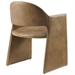 Talia   Vegan Leather Dining Armchair in Toast