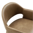Talia   Vegan Leather Dining Armchair in Toast