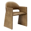 Talia   Vegan Leather Dining Armchair in Toast