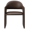 Talia   Vegan Leather Dining Armchair in Espresso