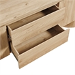 Duval  71 Inch Oval  TV Cabinet in Light Oak