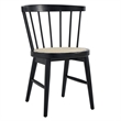 Lykke Curved Spindle Back Dining Chairs Set of 2 in Black