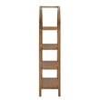Vexley 60 Inch Wide Arched Bookshelf in Walnut