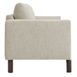 Hawken Boucle Fabric Sofa in Parchment Espresso