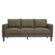 Hawken Boucle Fabric Sofa in Antique Espresso