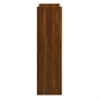 Emric Wave Shoe Cabinet in Walnut
