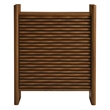 Emric Wave Shoe Cabinet in Walnut