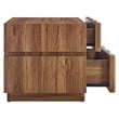 Isola 2 Drawer Nightstand in Walnut