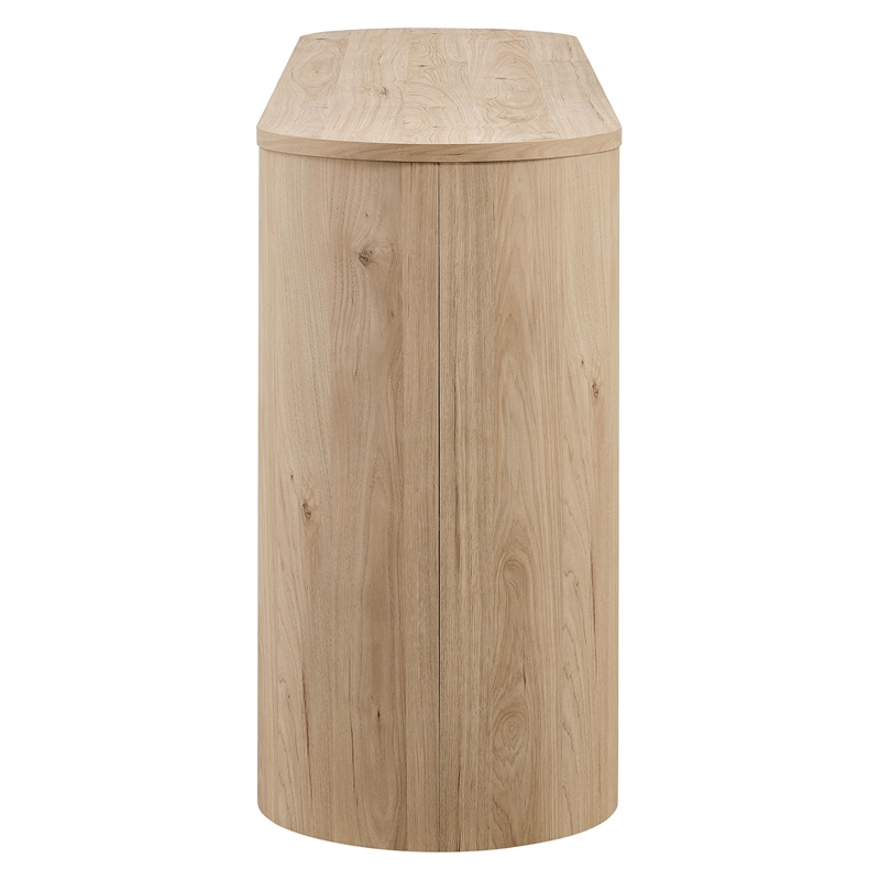Duval 62 Inch Oval Sideboard in Light Oak
