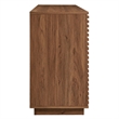 Render 4-Door Fluted Sideboard Cabinet TV Stand in Walnut