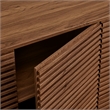 Render 4-Door Fluted Sideboard Cabinet TV Stand in Walnut