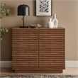 Render 2-Door Fluted Accent Cabinet in Walnut