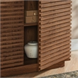 Render 2-Door Fluted Accent Cabinet in Walnut