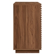 Render 2-Door Fluted Accent Cabinet in Walnut