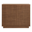 Render 2-Door Fluted Accent Cabinet in Walnut