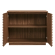 Render 2-Door Fluted Accent Cabinet in Walnut